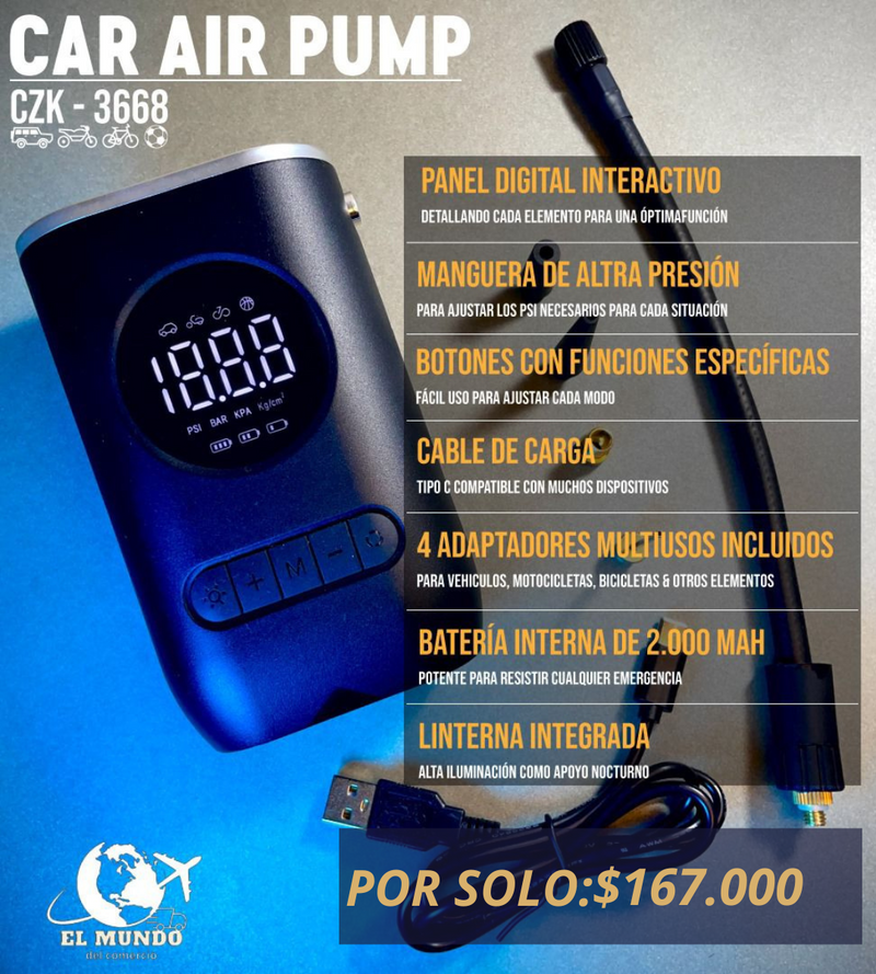 Comprensor de aire portátil